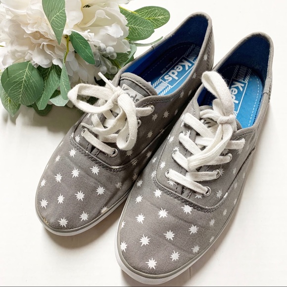 Keds Shoes - KEDS grey white starburst sneakers 7.5